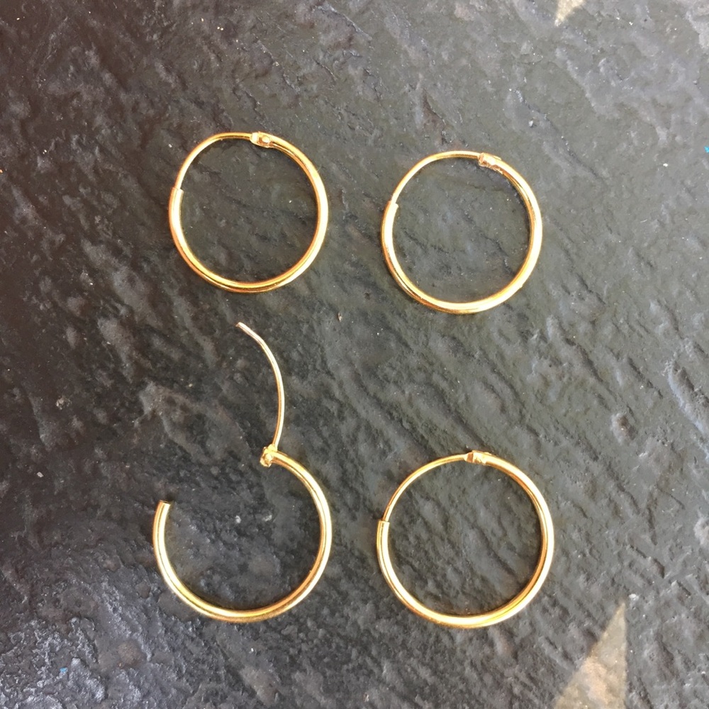 **FREE W/PURCHASE** 2 Sets of Gold Color Hoops